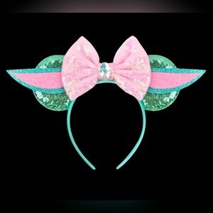 Mandalorian Star Wars Baby Yoda Disney Insp. Girls Headband Halloween Costume